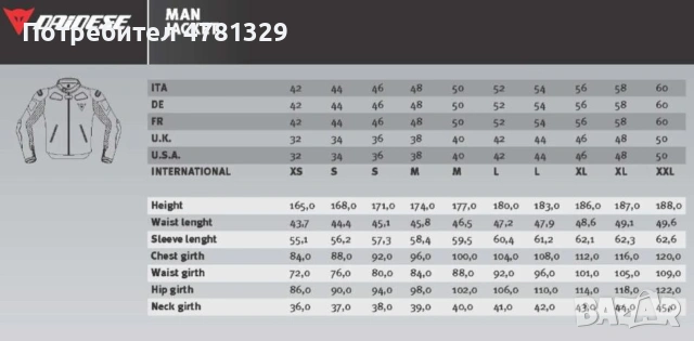 Текстилно мото яке DAINESE SP-R 56, снимка 4 - Спортни дрехи, екипи - 54015675