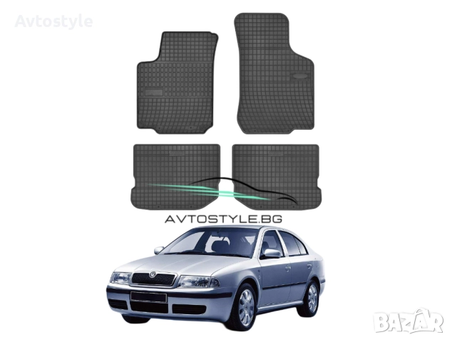 Гумени стелки зa Skoda Octavia 1996-2004 г., Frogum - El Toro, снимка 1