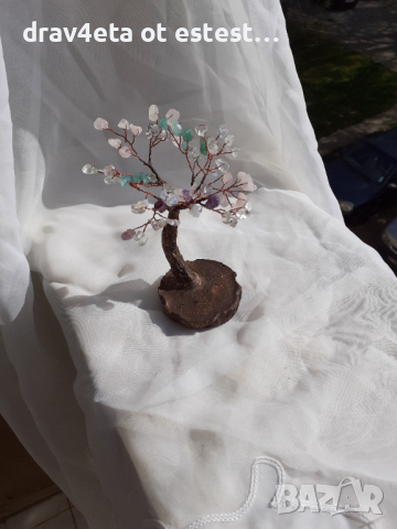 Дръвчета от естествени камъни, ръчна изработка, снимка 15 - Декорация за дома - 27373268