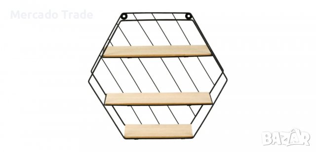 Декоративен рафт 3 нива, снимка 3 - Декорация за дома - 36725872