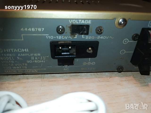 HITACHI model HA-J3-MADE IN JAPAN 27Х20СМ-220/12v, снимка 16 - Ресийвъри, усилватели, смесителни пултове - 29996437