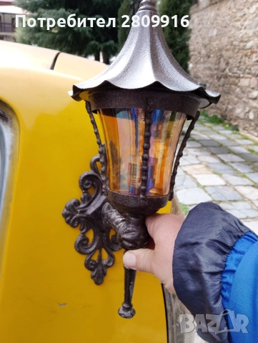 Стари градински фенери 2бр., снимка 3 - Антикварни и старинни предмети - 53898289