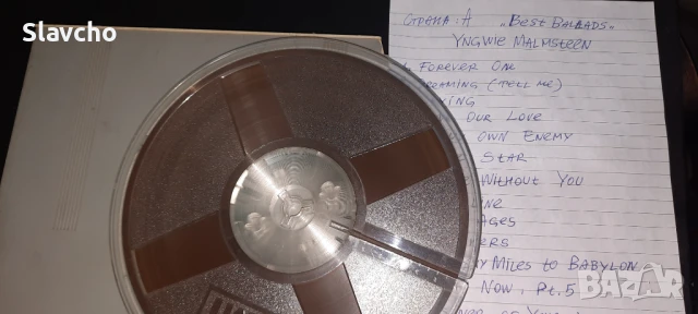 Магнетофонна ролка/лента за ролков дек със запис на -Yngwie Malmsteen/ Ингви Малмстийн