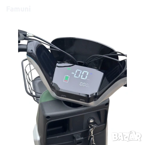 Електрически скутер GT-1000 1200W (Зелен) 2026, снимка 4 - Мотоциклети и мототехника - 53015508