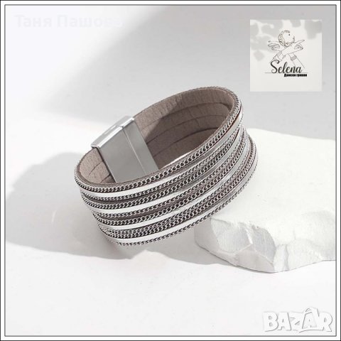 КОЖЕНИ ГРИВНИ С МЕТАЛНИ ЕЛЕМЕНТИ , снимка 13 - Гривни - 40192223