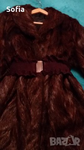 Естестен косъм Визон-нутрия дълго 122см палто, снимка 8 - Палта, манта - 30654858