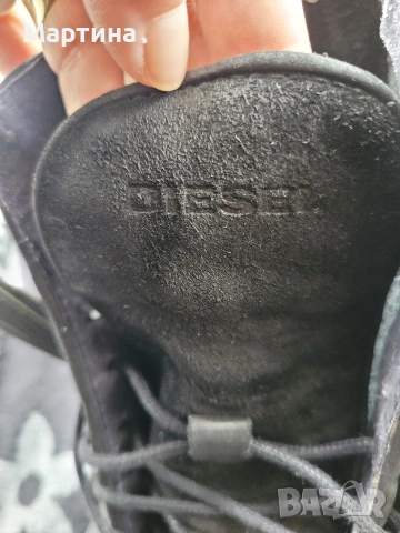 Мъжки обувки от естествена кожа Diesel , снимка 4 - Мъжки боти - 54005198