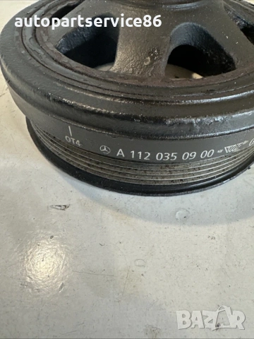 Шайба на колянов вал за Mercedes CLK W209 320 Бензин OM112 (2005) A1120350900, снимка 2 - Части - 54213980