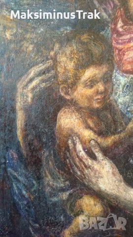 Мадона масло на дърво , снимка 11 - Други ценни предмети - 39520558