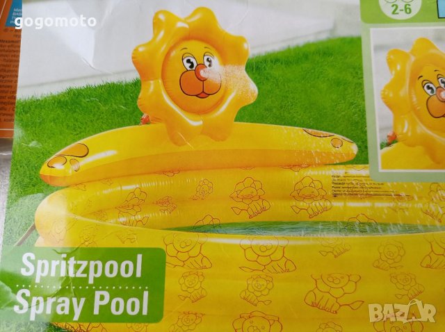 Басейн с фонтан, Пръскащ басейн, снимка 1