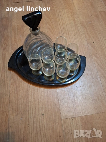 сервиз за ценители на ракия и допълнителни чашки , снимка 5 - Антикварни и старинни предмети - 54175109