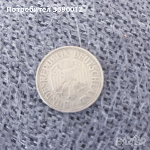 Немска монета, една дойче марка, снимка 2 - Нумизматика и бонистика - 36873705