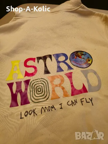 Hip Hop ASTROWORLD LOOK MOM I CAN FLY TRAVIS SCOTT Pullover Hoodie Bootleg, снимка 3 - Суичъри - 48231334