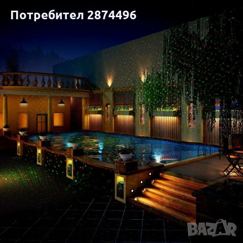 1798 Лазер проектор за светлинно шоу Star Shower, снимка 4 - Прожектори - 30899316