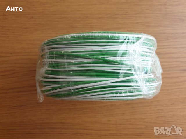 Продавам 100м кабел H05V-K 0,5мм2 със зелено-бяла изолация, снимка 6 - Кабели - 29393310