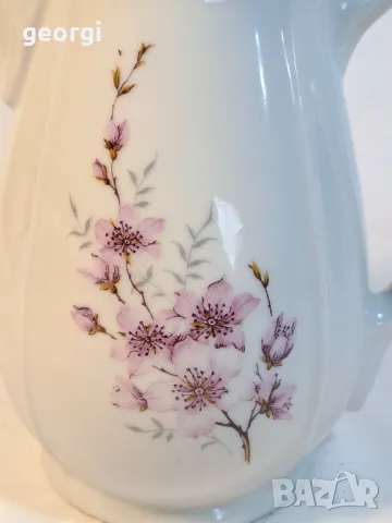 българска порцеланова кана ябълков цвят     4/2, снимка 2 - Сервизи - 49025484