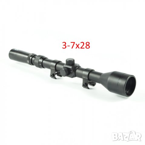 Оптика (3-7х28мм) за малокалибрена или въздушна пушка, снимка 2 - Оборудване и аксесоари за оръжия - 39629020