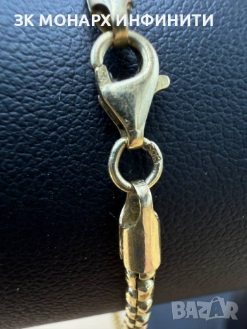 Златна гривна /585/, снимка 5 - Гривни - 54360041