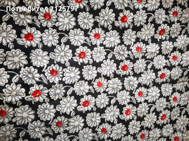 Ш/ 140см  Д/ 217см  Парче стар плат, соц епоха, снимка 1