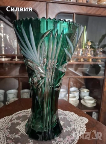 Кристална ваза , снимка 9 - Вази - 52410112
