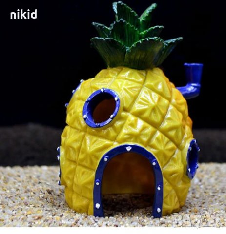 Ананас Къщичката къщичка къща на спондж боб Спонджбоб Квадратни гащи spongebob игра украса аквариум , снимка 3 - Други - 33719081