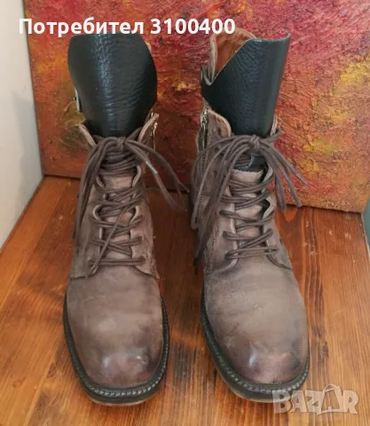 A.S. 98 Aistep боти номер 38 естествена кожа с кутия, снимка 1