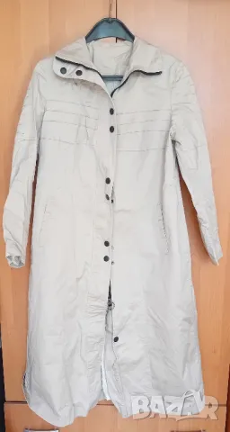 Дълго бежаво манто/тренч 