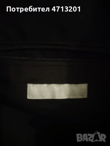 Черна кожена чанта H&M, снимка 6 - Чанти - 53178960