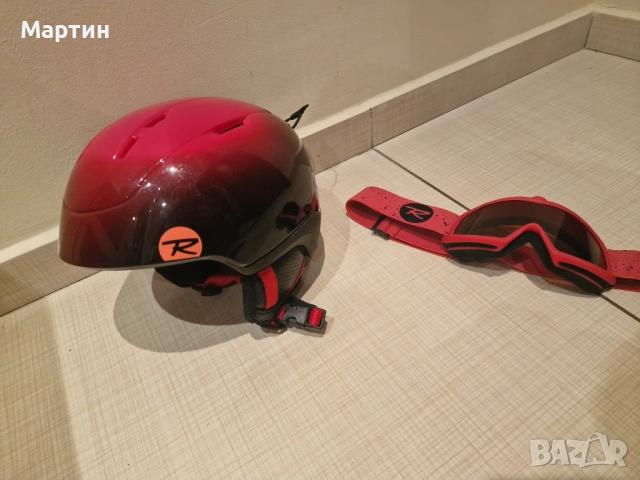 Rossignol Скиорска детска каска с очила Whoopee Impacts RKIH504 Розов, снимка 2 - Зимни спортове - 52542015