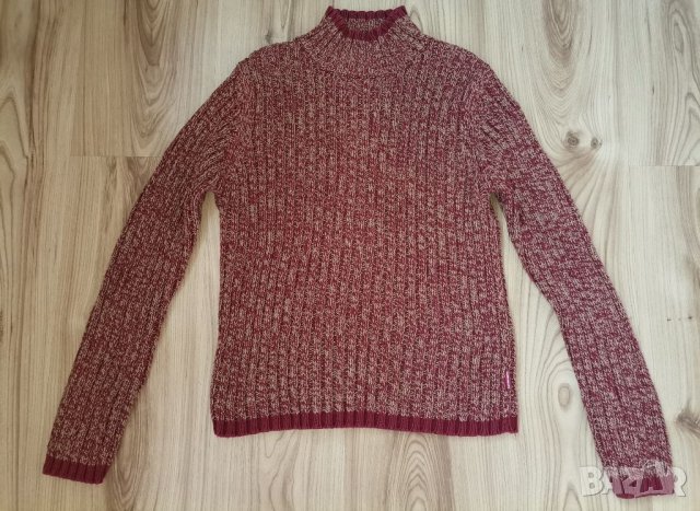 Дамски пуловер TOM TAYLOR, оригинал, size XS, 100% памук, мн. топъл, мн. запазен, отлично състояние, снимка 1 - Блузи с дълъг ръкав и пуловери - 35083294