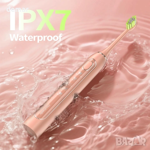 Електрическа четка за зъби, 5 режима, 6 глави за четка, 2-минутен таймер, снимка 8 - Други - 53924065