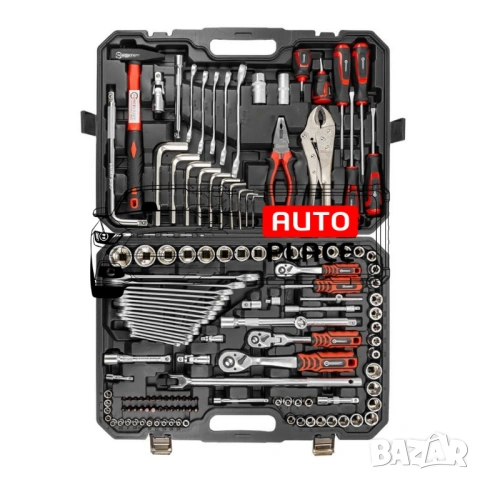 Гедоре 1/4“, 3/8“, 1/2“ 142 ЧАСТИ FORCEKRAFT, снимка 2 - Гедорета - 53908974