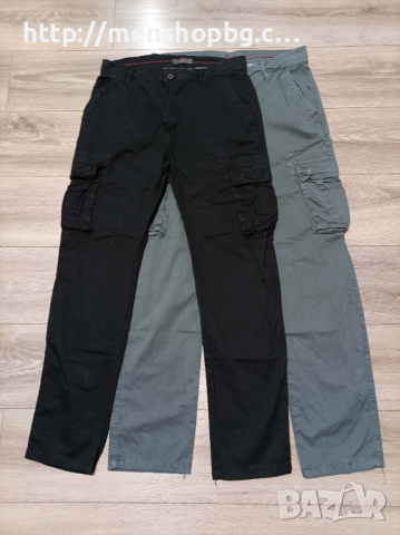 Мъжки карго панталон - прав крачол, снимка 2 - Панталони - 44517140