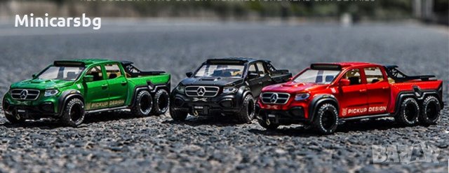 Метални колички: Mercedes-Benz Monster X-Class 6X6 (Мерцедес-Бенц Монстър Х клас), снимка 7 - Колекции - 31146540