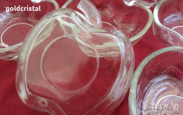  ретро стъклени  купички чинии , снимка 3 - Антикварни и старинни предмети - 17710473