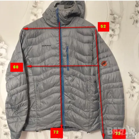 леко пухено яке Mammut 750+ Pertex Quantum Ultra Light Down Microlight размер ХЛ, снимка 9 - Якета - 49011478