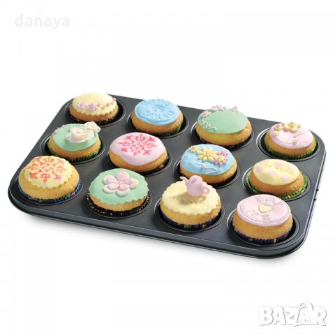 2633 Метална форма за мъфини, 12 гнезда, снимка 6 - Форми - 35249040