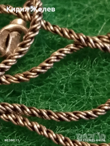 Сребърен синджир колие ретро плетка ФРАНКО майсторска изработка 38666, снимка 7 - Колиета, медальони, синджири - 52895494