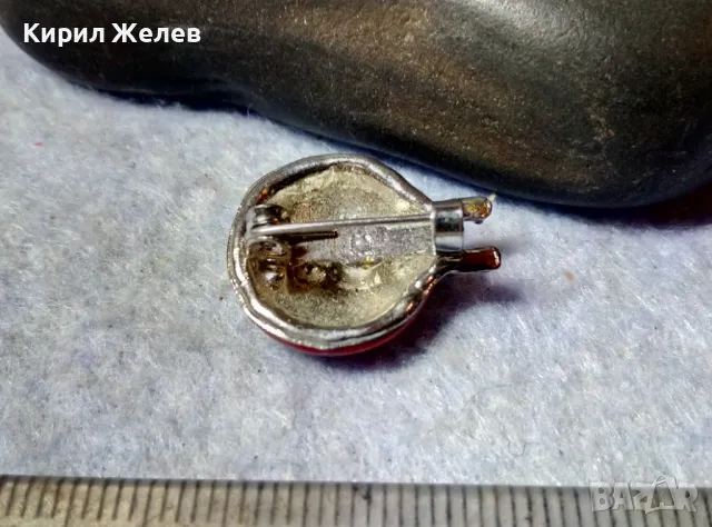 СИМПАТИЧНА СРЕБРИСТА ЕМАЙЛИРАНА ФИГУРАЛНА АРТ БРОШКА - КАЛИНКА с ФАСЕТИРАНИ КРИСТАЛИ 48831, снимка 7 - Други - 48828163