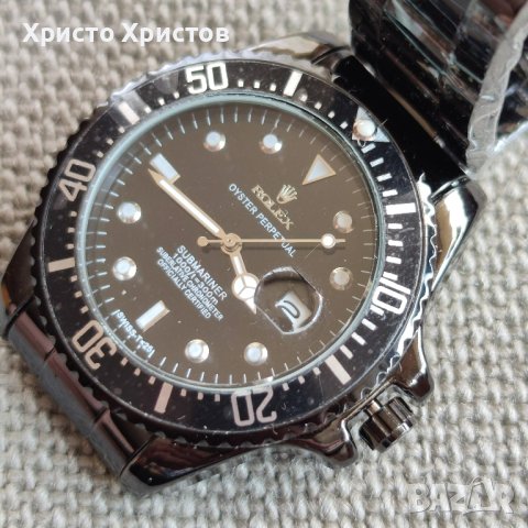Новогодишна промоция!Мъжки луксозен часовник Rolex Submariner , снимка 2 - Мъжки - 41513222