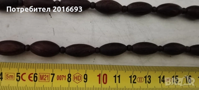 Дървена броеница , снимка 5 - Антикварни и старинни предмети - 54344052