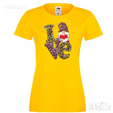 Дамска тениска Love Gnome Valentine's 13, снимка 10 - Тениски - 35552140