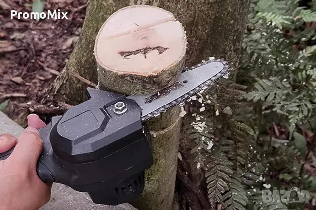 Мини верижен трион F Easy D 550W 24V Батерия и зарядно Мини акумолаторна резачка за клони, снимка 6 - Други инструменти - 52559369