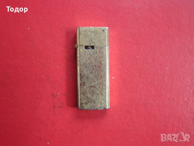 Позлатена запалка Слим, снимка 5 - Колекции - 38154889