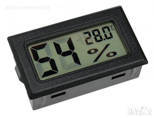 3000053641 Електронен хигрометър (влагомер) с термометър и голям LCD дисплей AG195C