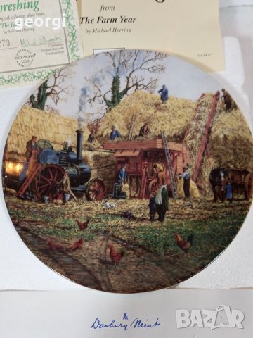 Декоративна порцеланова чиния , снимка 2 - Декорация за дома - 35420069