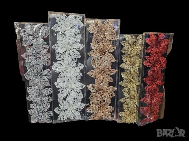 Комплект от 5бр коледни звезди, снимка 2 - Други стоки за дома - 52087482