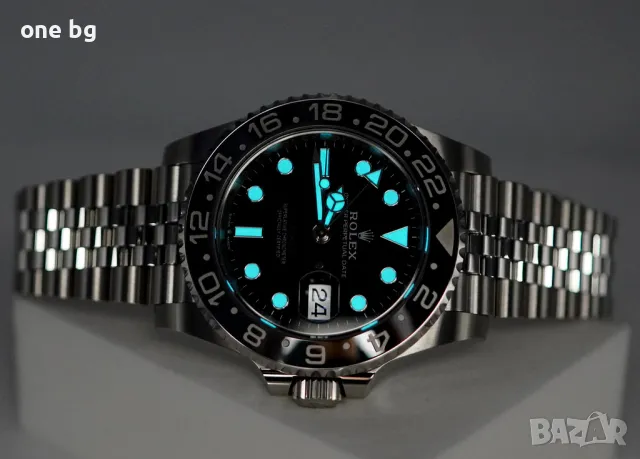 Rolex GMT Master silver black - Bruce Wayne, снимка 4 - Луксозни - 49275255
