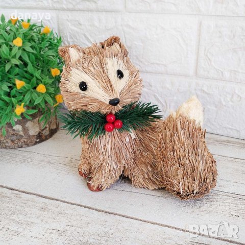 4404 Декоративна фигура Лисичка за украса и декорация, 15 см