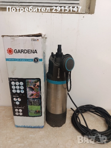 Потопяема многостъпална помпа Gardena 5900/4 Inox / 5900 l/h - Водна помпа за чиста вода с поплавък, снимка 5 - Напояване - 52557439